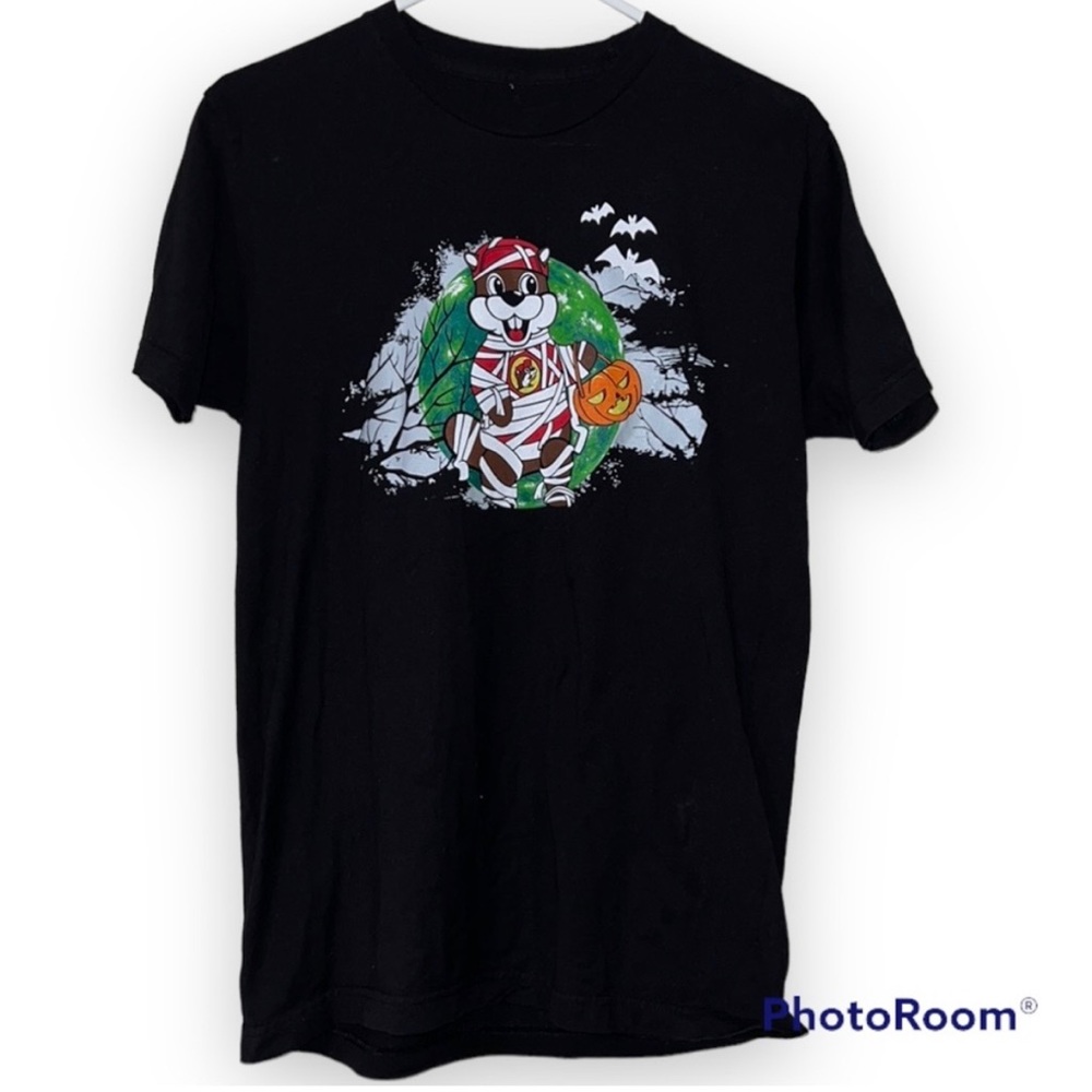 BUC-EE'S BOO CREW black Halloween beaver short sleeve t-shirt unisex small